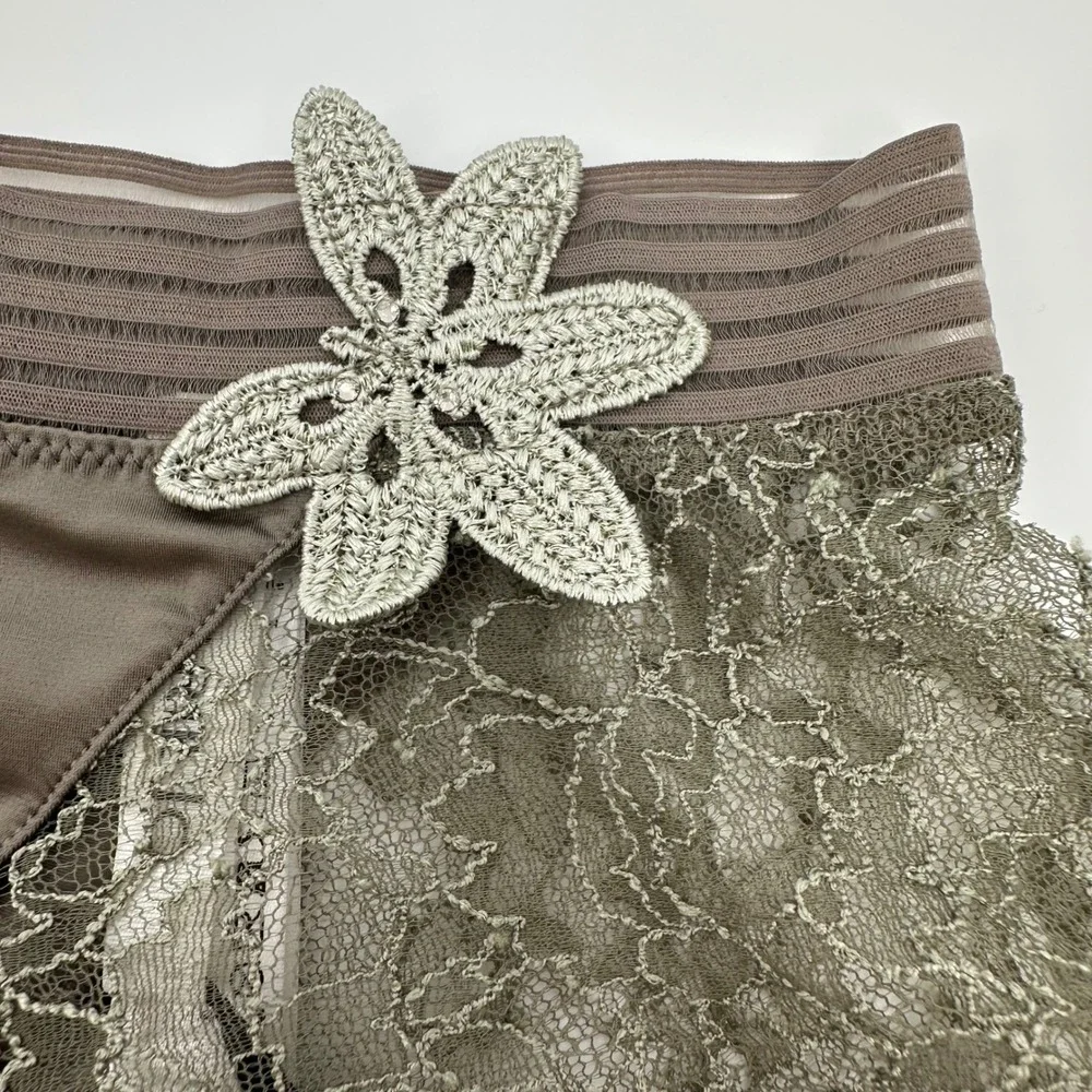 Marie Jo Angelina Panty Lace Embroidered Floral Size Small NWT‎